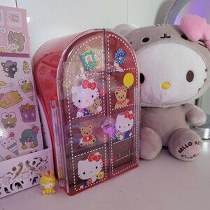 RARE VINTAGE 1970s Hello Kitty Sanrio Acrylic Jewelry Box